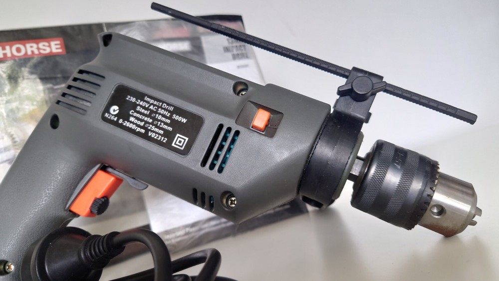 Iron Horse 13mm Impact Drill - Variable Speed, Forward & Reverse - Depth Gauge