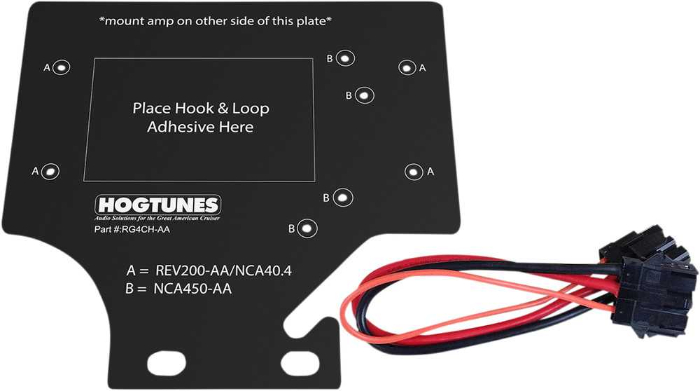 Hogtunes Motorcycle Fairing Amplifier Adapter Mount 1998-2013 Harley Road Glide