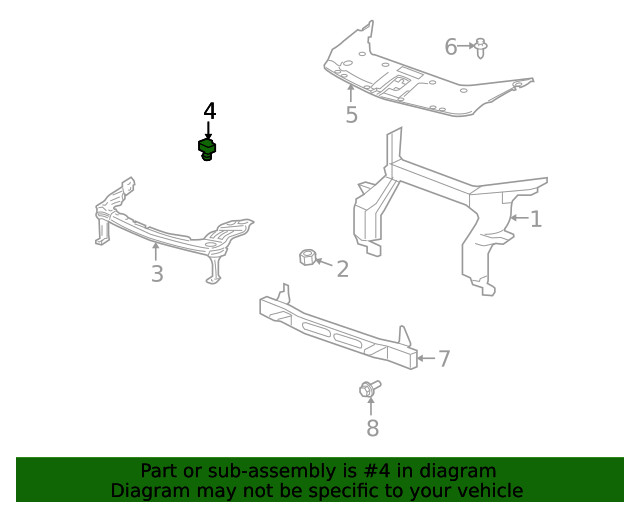 Ambient Air Temperature Sensor Assembly with 2 Terminals and 2 Alignment Tabs