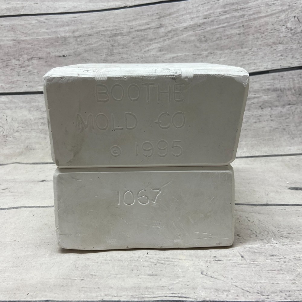 Vintage 1995 Boothe Mold Ceramic Casting Mold Cool Dip Server Plain Base #1067