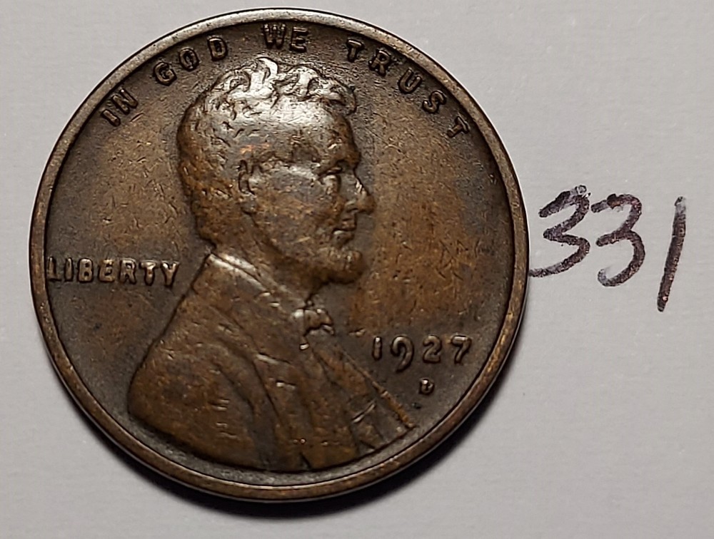 1927-D Lincoln Wheat Cent         #331