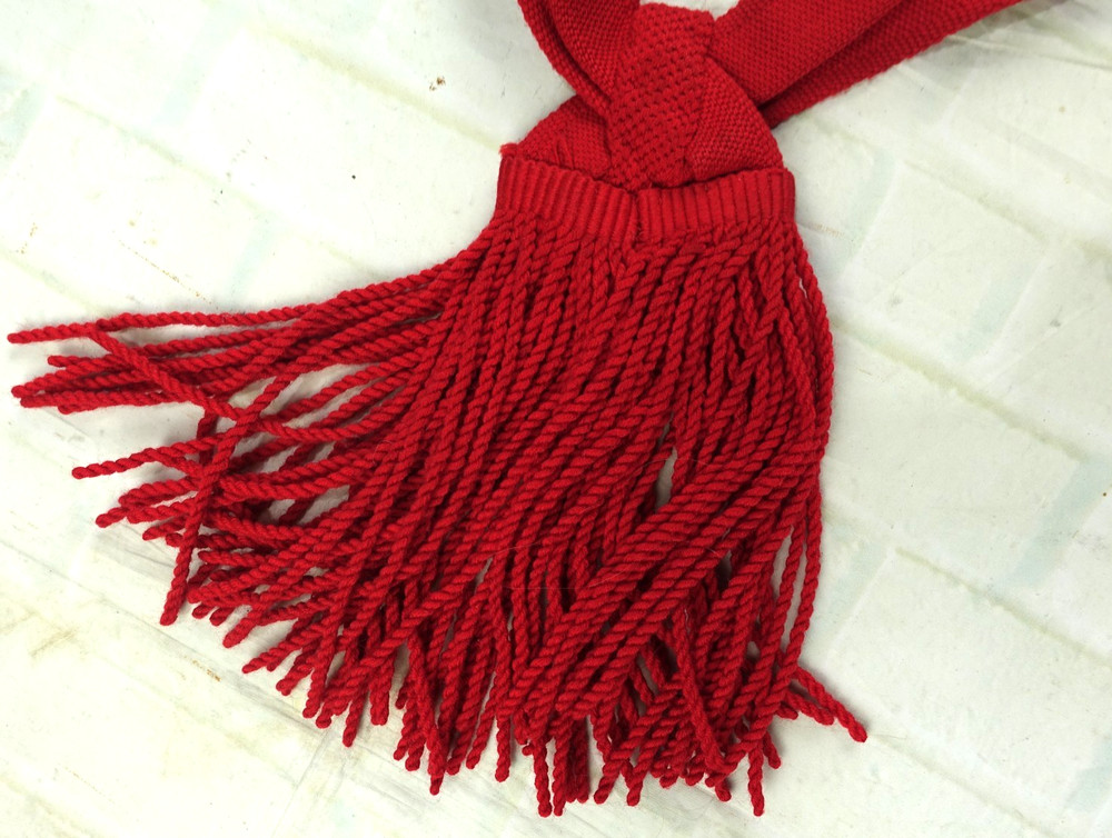 British Army Sergeant Scarlet Red Shoulder Sash 31"