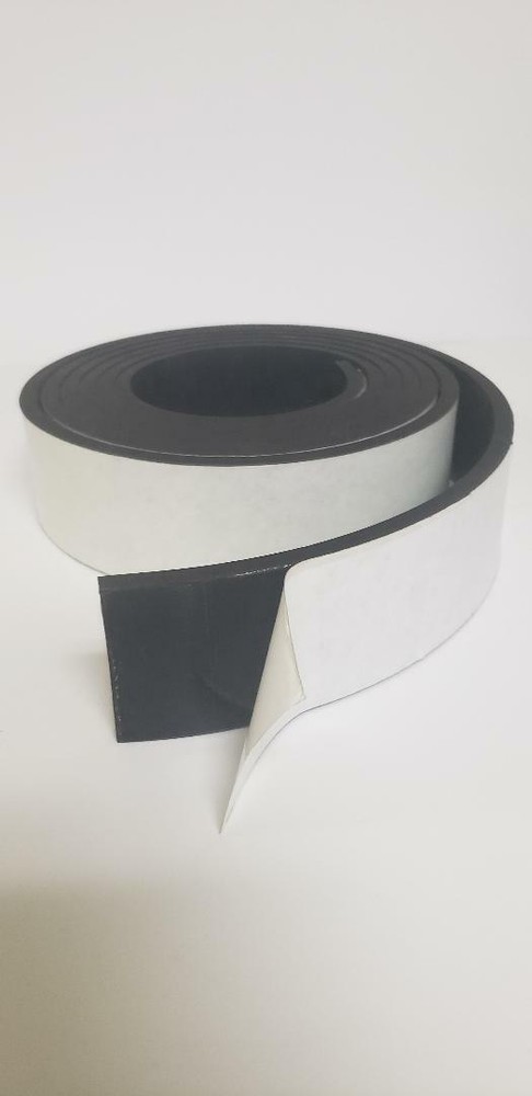 NEOPRENE RUBBER ROLL 1/2"X2"X10FT PSA ADHESIVE ONE SIDE.