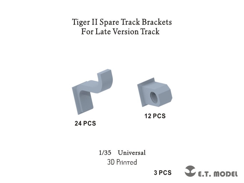 ETmodel P35-317 Tiger II Spare Track Brackets（For Late Version Track）