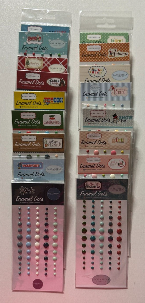 Carta Bella Enamel Dots-Multiple Variations Available-You Choose