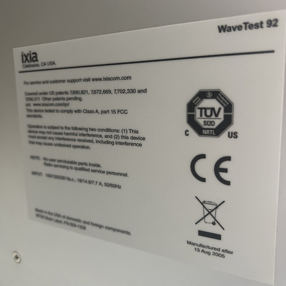 Ixia Keysight WaveTest 92 Wi‑Fi traffic generator and performance analyzer