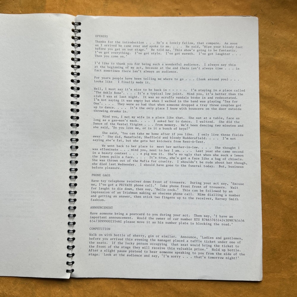 CLUB GAGS, David Charles, 1983, Great Condition