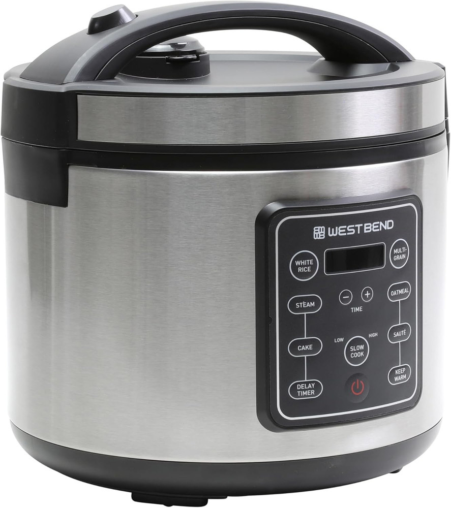 Rice & Grain Multi Cooker Programmable with 9 Preset Functions, Features Delay S