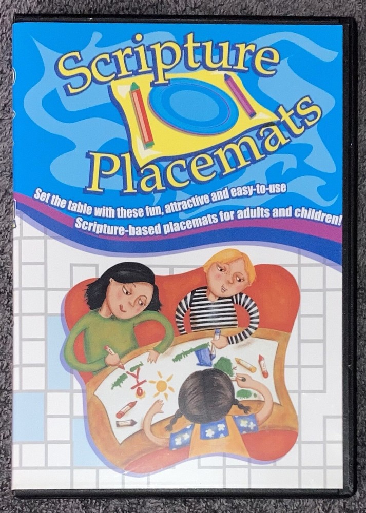 Scripture Placemats MAC/PC Compatible Communication Resources Adult Kids