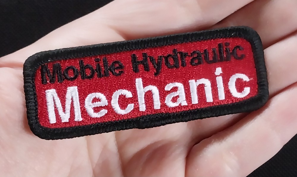 Embroidered PATCH ~ Mobile Hydraulic MECHANIC