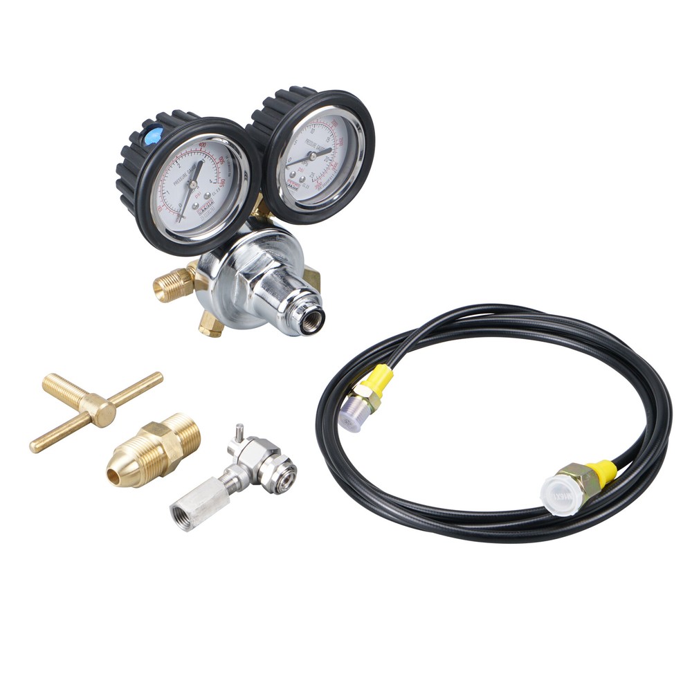 Nitrogen Regulator Shock Fill Kit With No Loss Chuck For Schrader Valve Shock