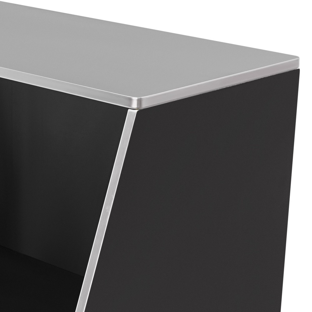 Portable Bar Cabinet Foldable Bar Portable Event Bar Rectangular Freestanding
