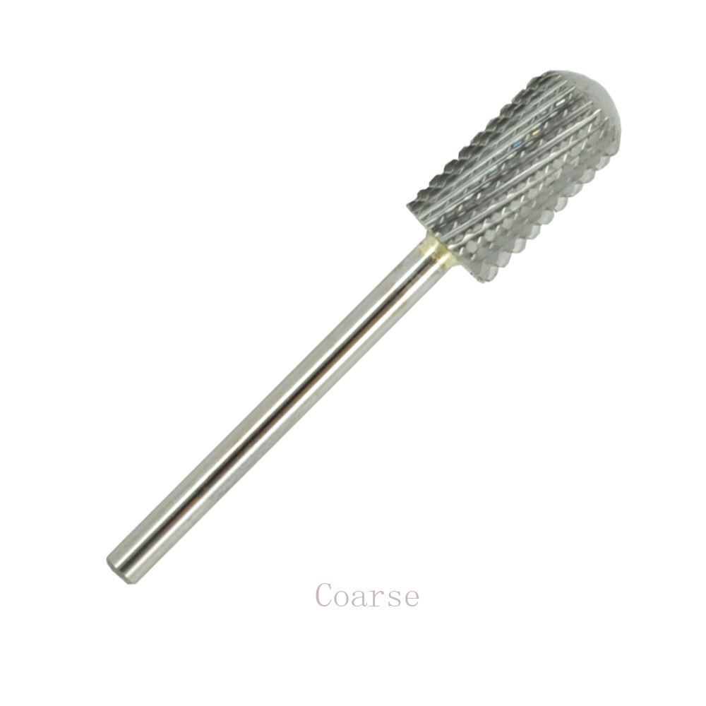 Medicool Carbide Drill Bit 3/32" Silver Large Barrel Two Way Cut CC12- Coarse