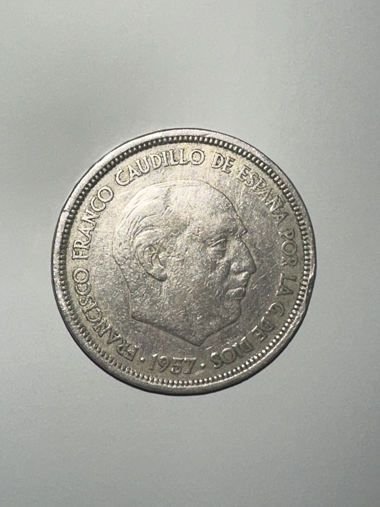 1957(58) Spain 50 PTAS Coin - Star 58
