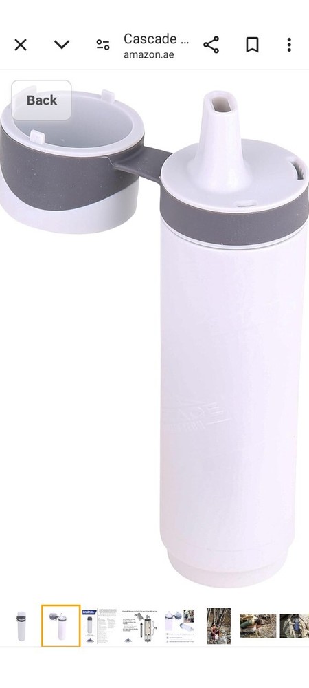 Cascade Mountain Tech Personal Water Filteration Straw Filter Brand New In Box