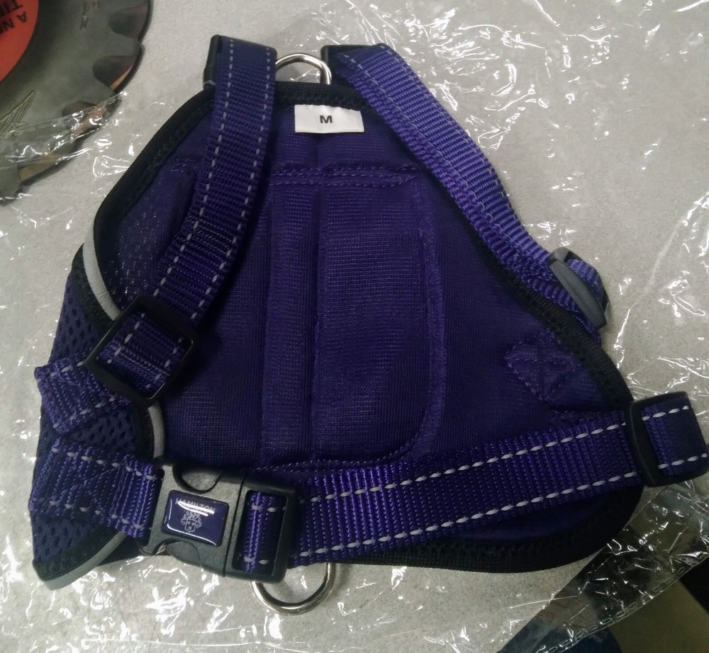 Hamilton Soft Mesh Harness with Backback Medium Purple 3/4 x 16-20"