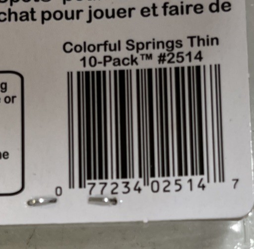 Spot Colorful Springs Thin Cat Toy (6 Pack)