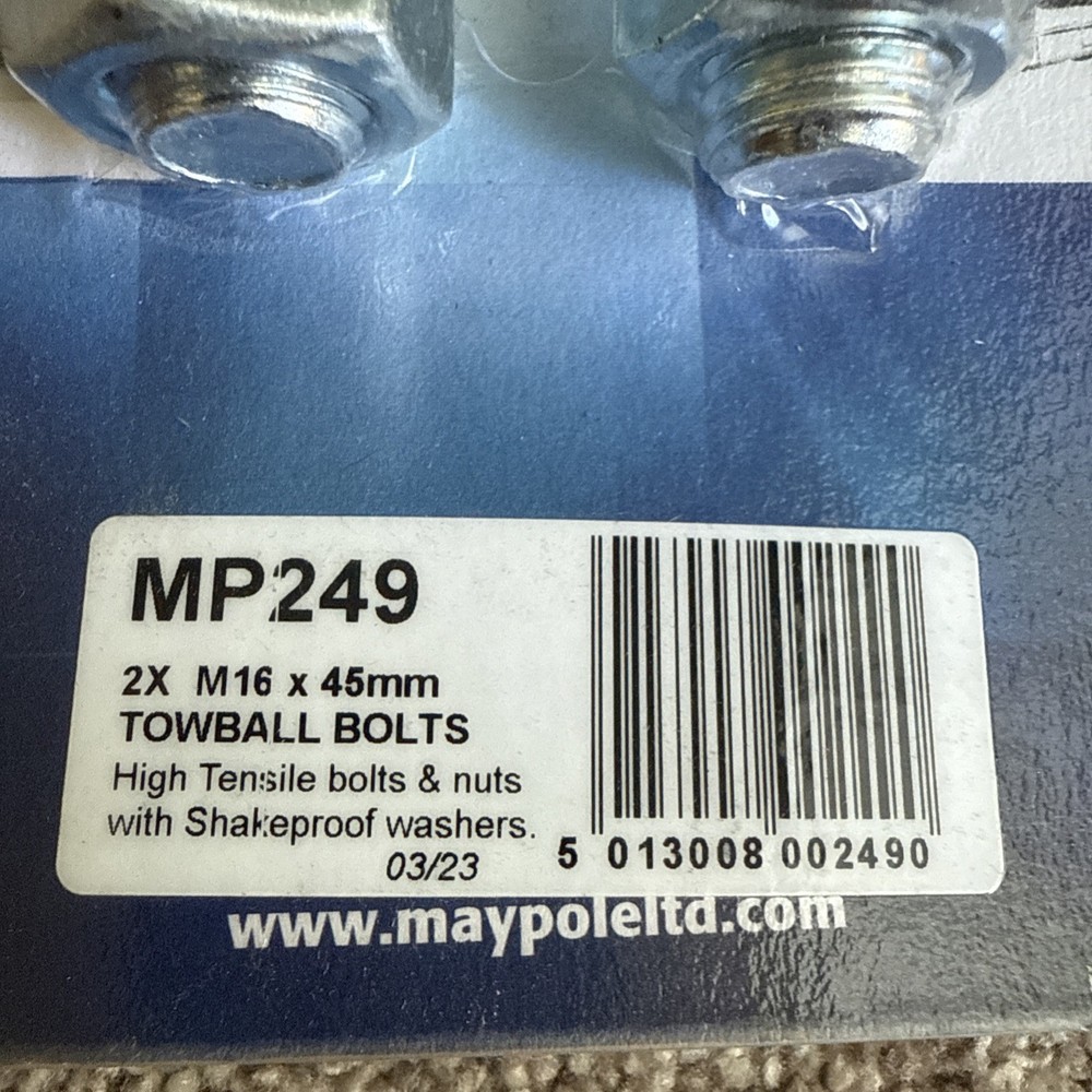 MAYPOLE Nuts & Bolts - M16 - 45mm - 249