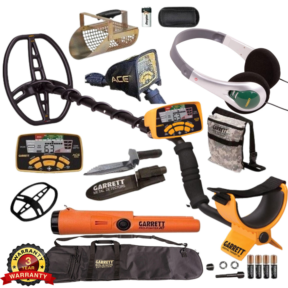 Garrett ACE 400 Metal Detector Ultimate Bundle PPAT