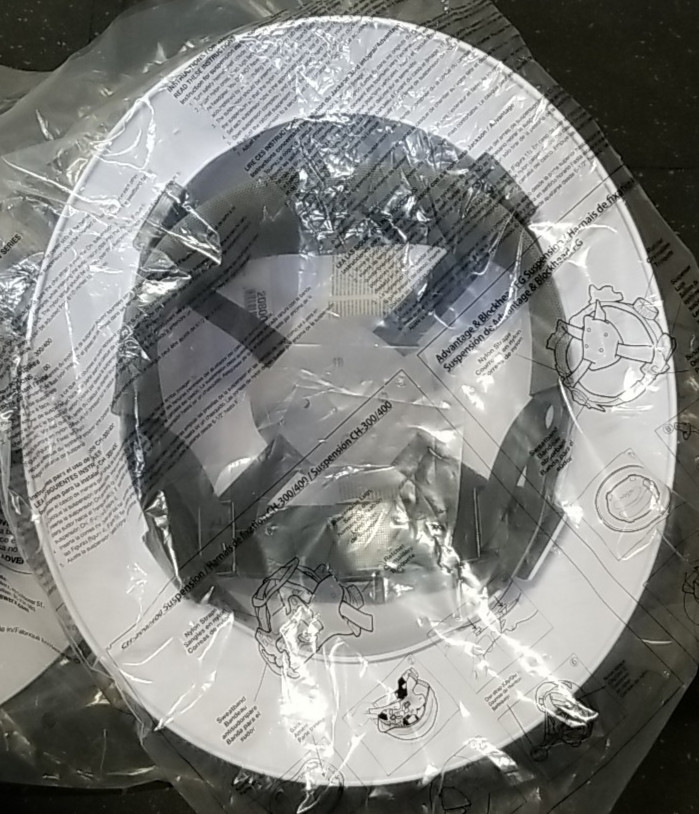 2 Pack Jackson Full Brim Hard Hat Non-Vented White 20800 Advantage Series