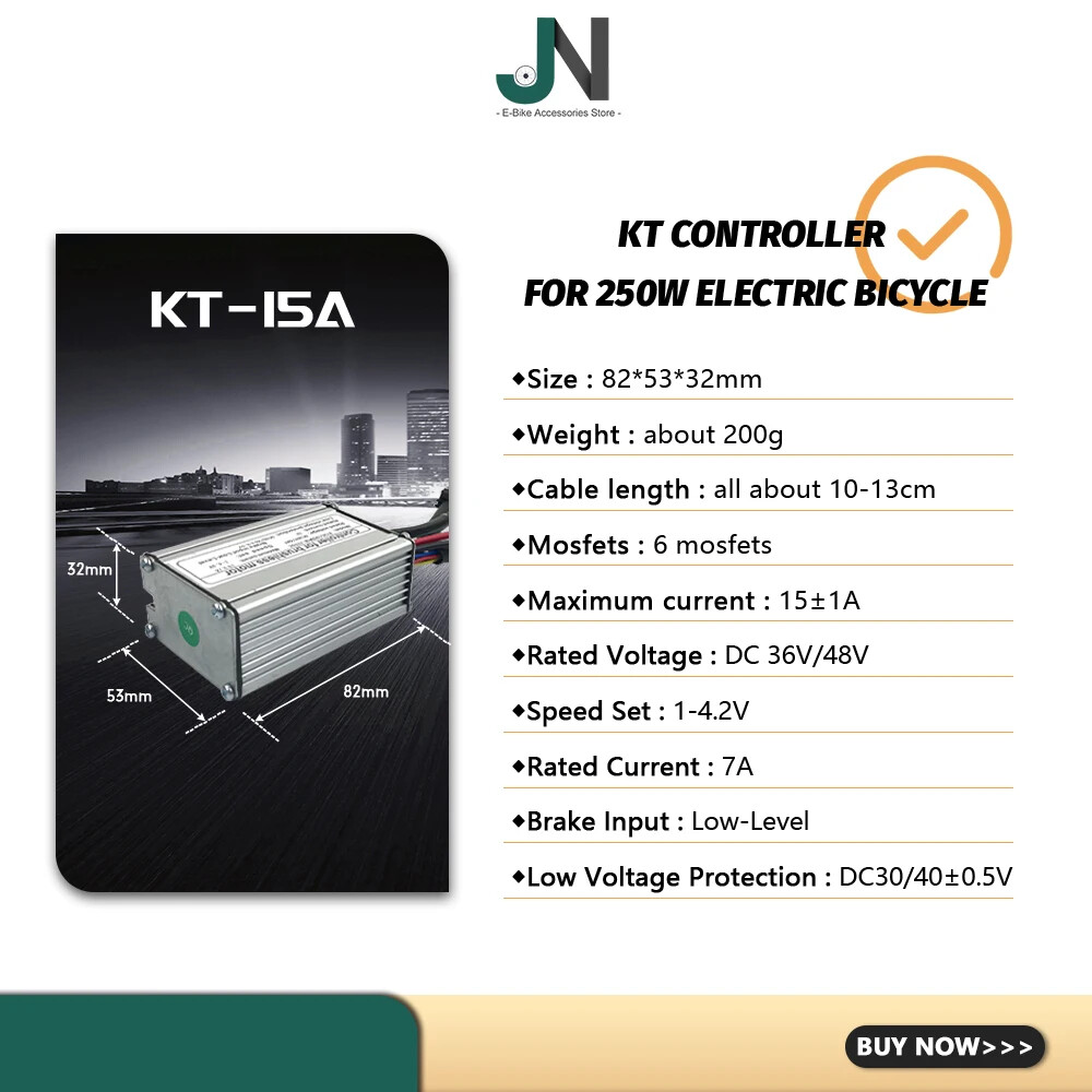 36V 48V 15A Controller Waterproof Conversion Kit with Display Throttle PAS 1T4