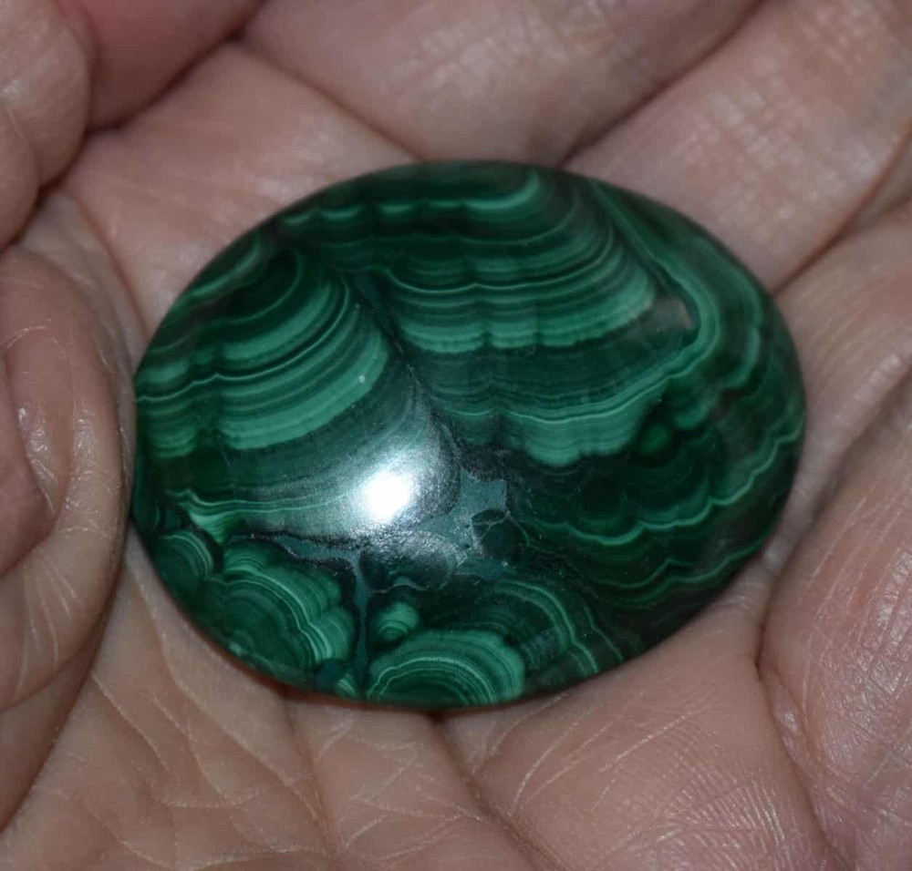 Malachite Worry Stone #3