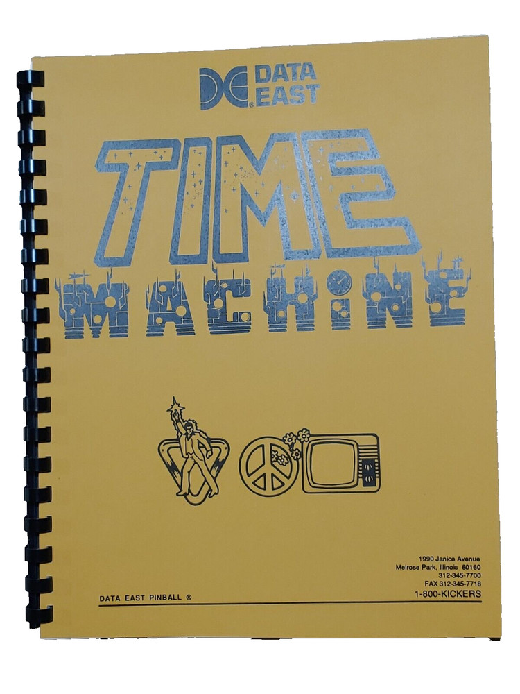 Time Machine Pinball Machine Manual & Schematics - Data East