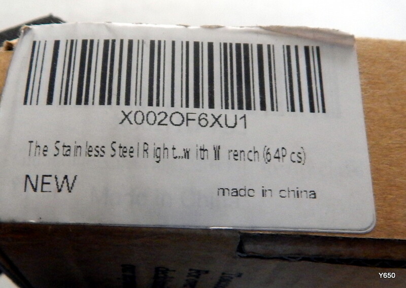 Stainless Steel 1/8" Threaded Lag Screw Kit w/ Wrench