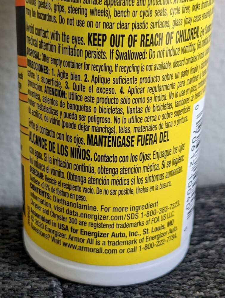 Armor All Protectant Original 4oz Spray Bottle