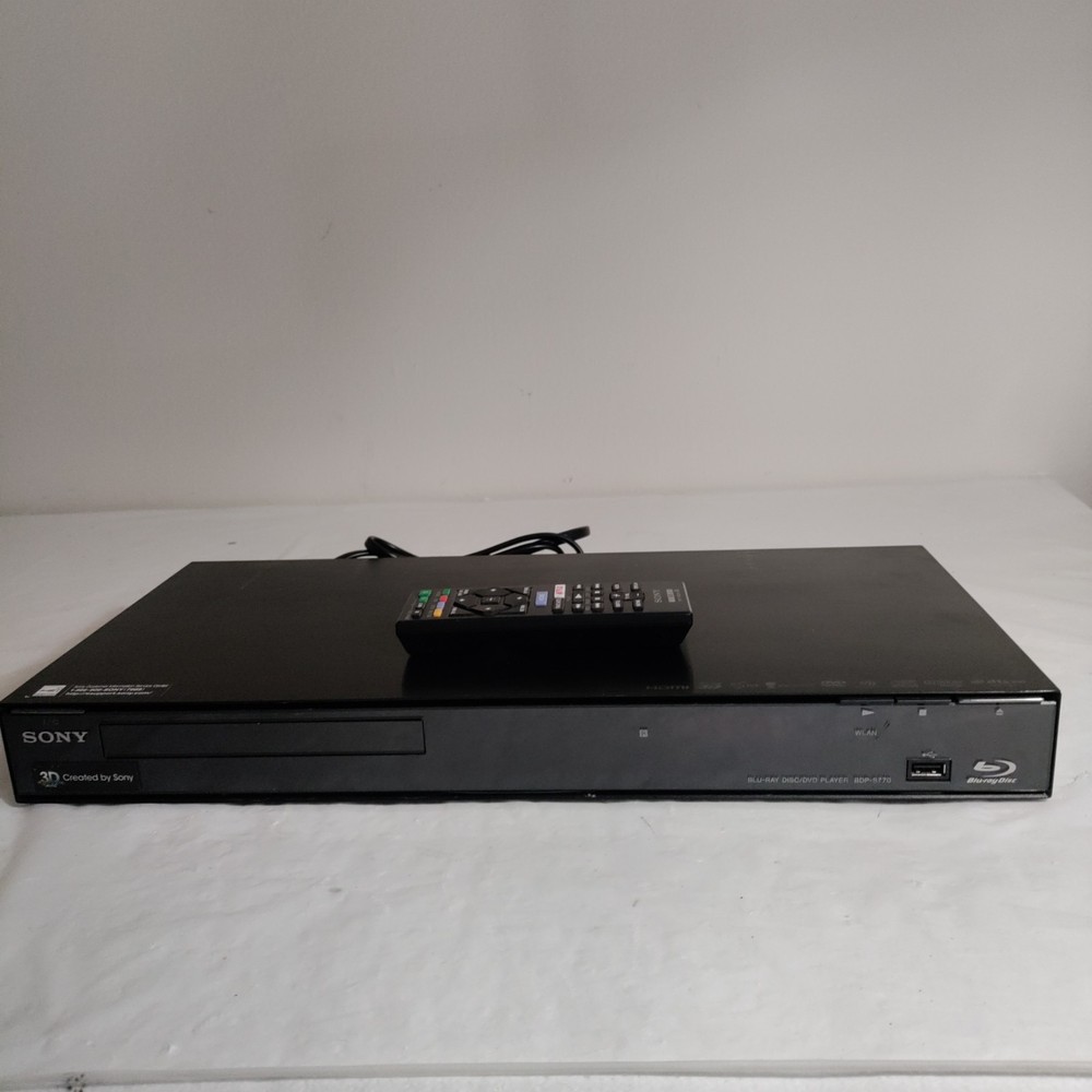 Sony BDP-S770 3D Blu-ray Disc Player With Remote Tested & Works
