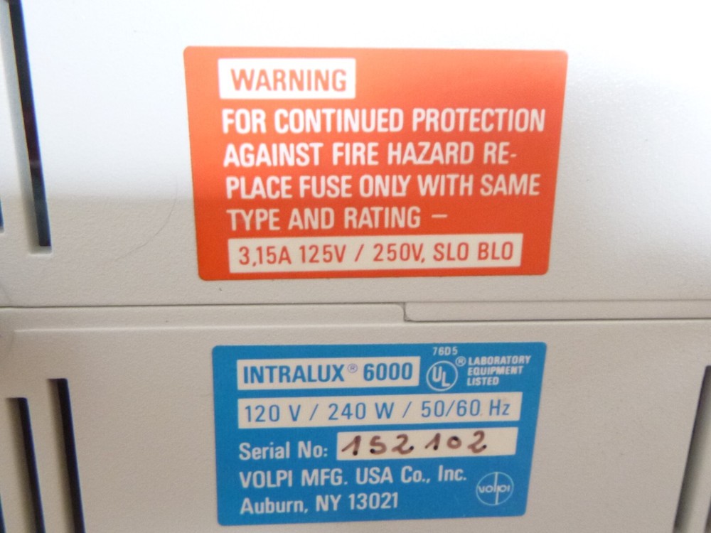 Volpi Intralux 6000 Fiber Optic Light Source