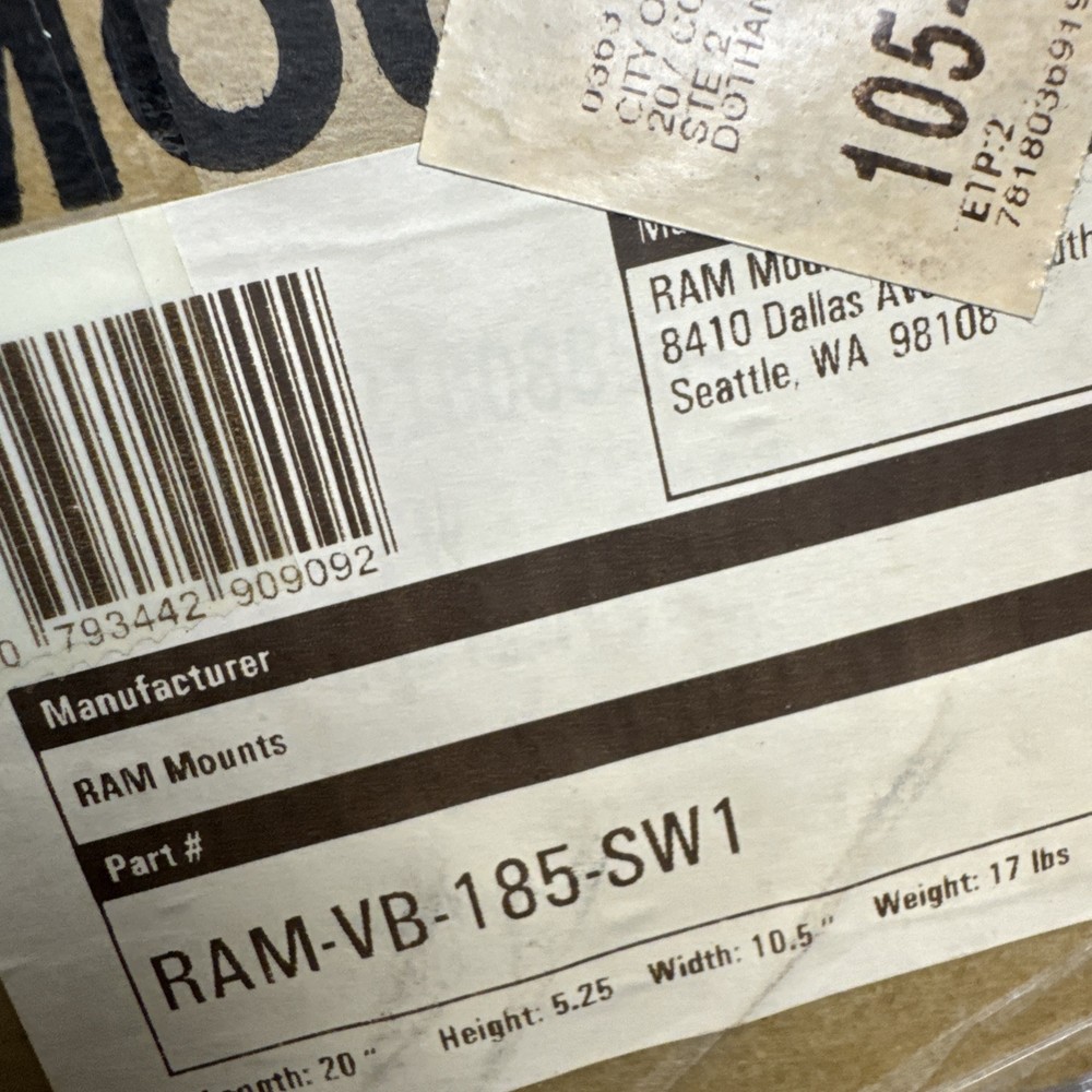 Assorted Misc Ram Mounts parts from 2 Boxes: RAM-VB-186 & RAM-VB-185-SW1, READ!!