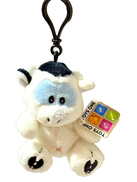 NEW WITH TAGS GUSANITO COWCO  PLUSH BACKPACK CLIP