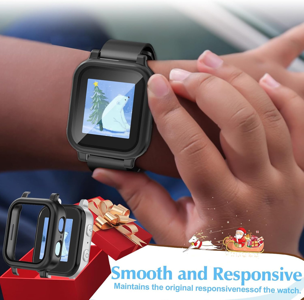 2 Pack Gabb Watch 3/3E Accessories - Protective Case with Built-In Tempered Glas
