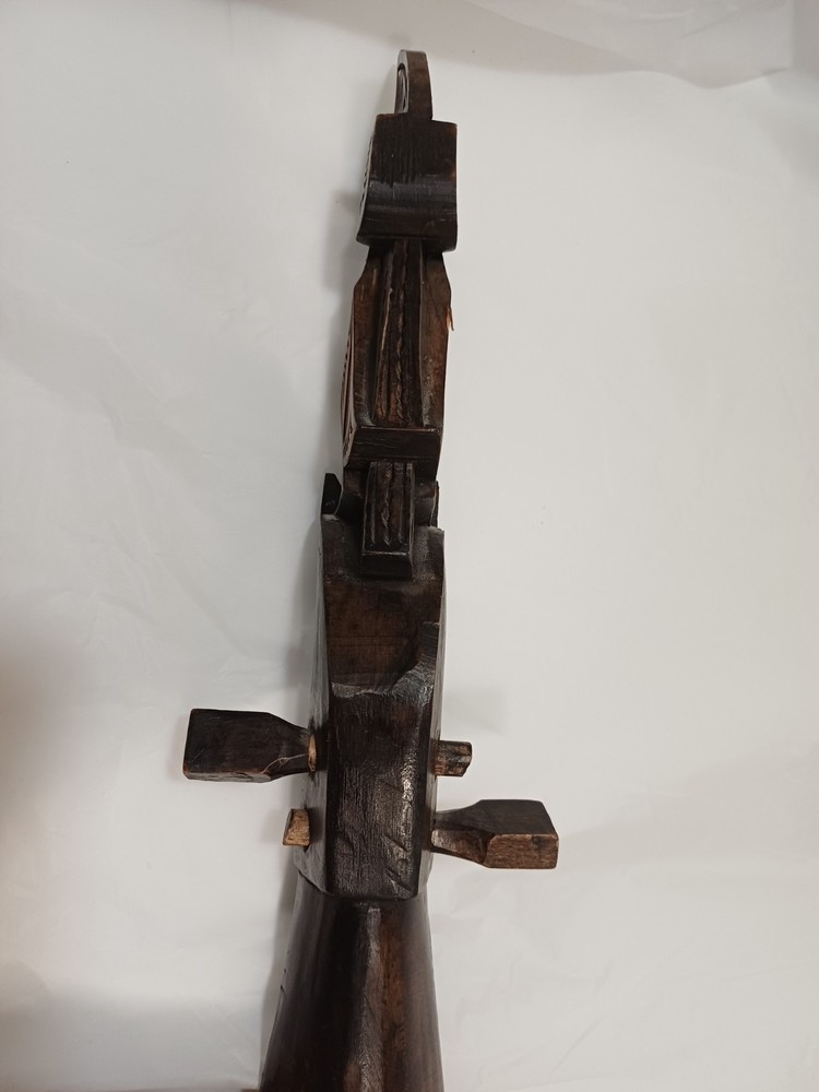 Hasapi Lute wood 2 string musical instrument from Sumatra