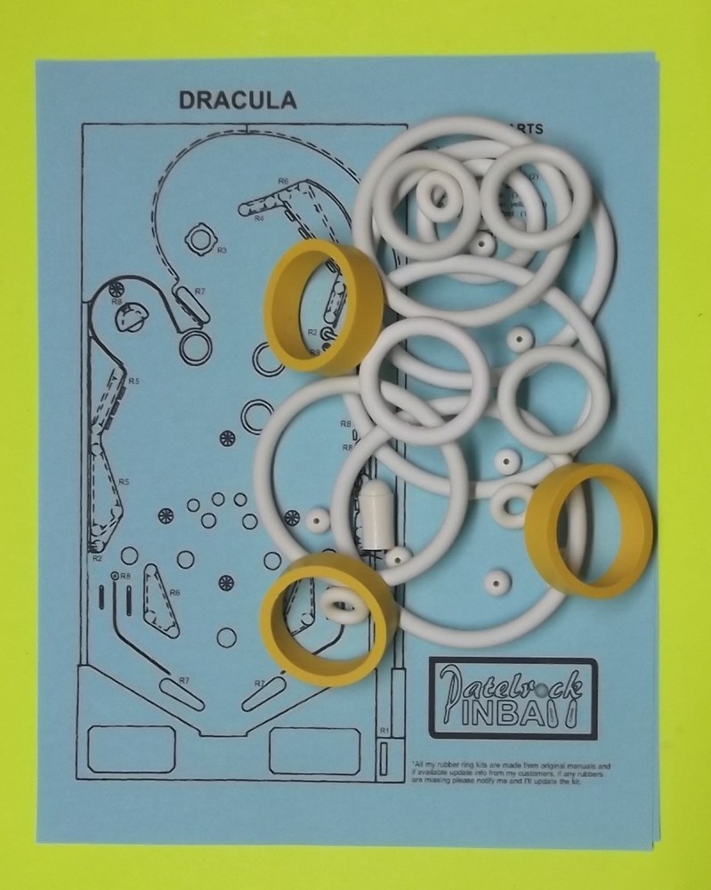 1979 Stern Dracula pinball rubber ring kit