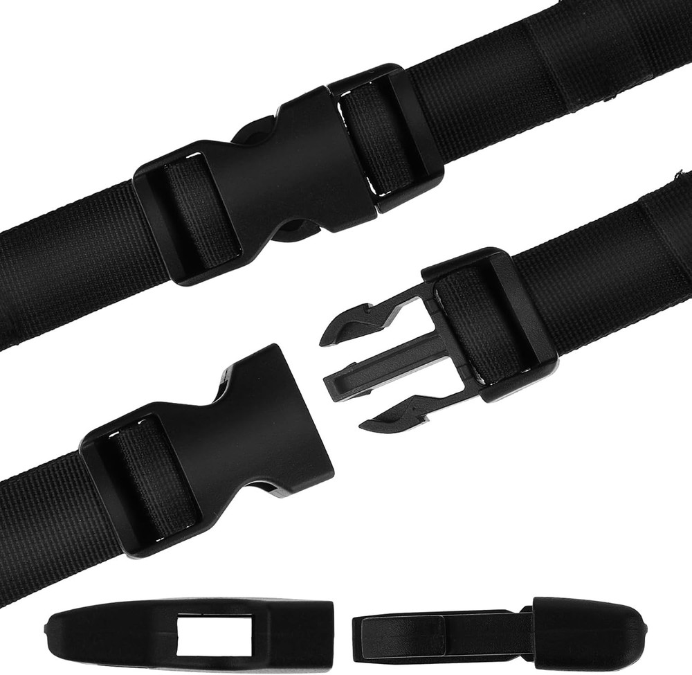 2 Pack 1" Buckle, Plastic Adjustable e-Shaped Buckle Snap Clips Clasps...