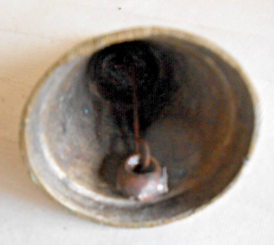 Brass Bell Etched 3" Height 2" Diam. at Base