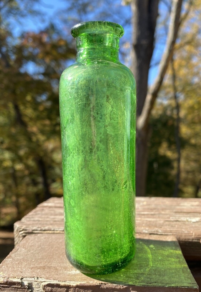 Green Owens Cork Top Bottle