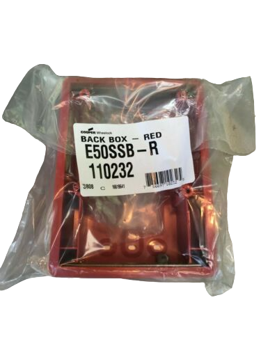 SIMPLEX E50SSB-R - Red Surface Backbox For E50 Speaker/Strobe