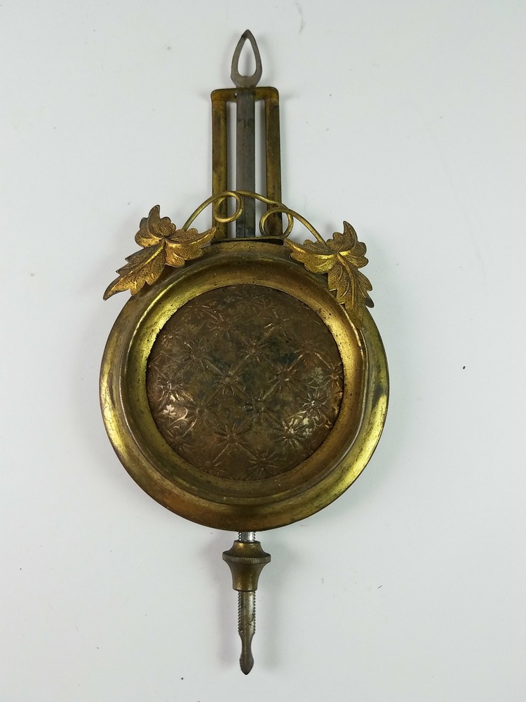 Clock Pendulum Weight Brass With Leaf Design