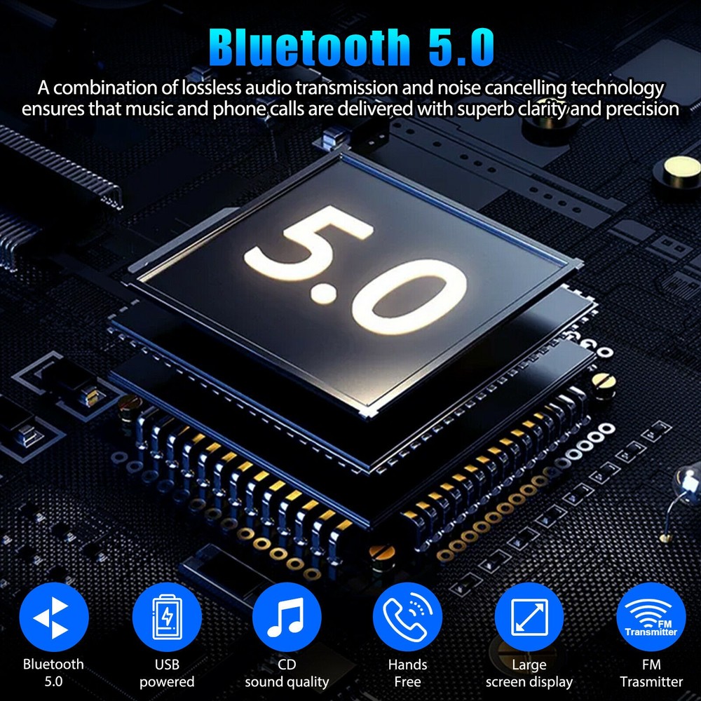 LCD Display USB Bluetooth Car AUX Audio Adapter Wireless Receiver FM Transmitter