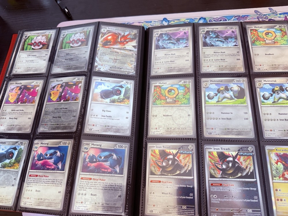Temporal Forces Complete Base master Set Reverse Holos, EXS with 9 pocket binder