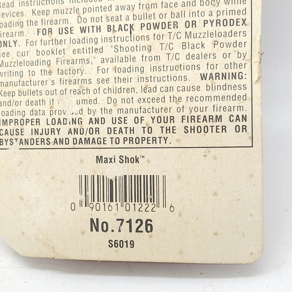 Thompson Center Maxi Shok Bullet Performance Tool Kit #7126 Muzzleloader Hunting