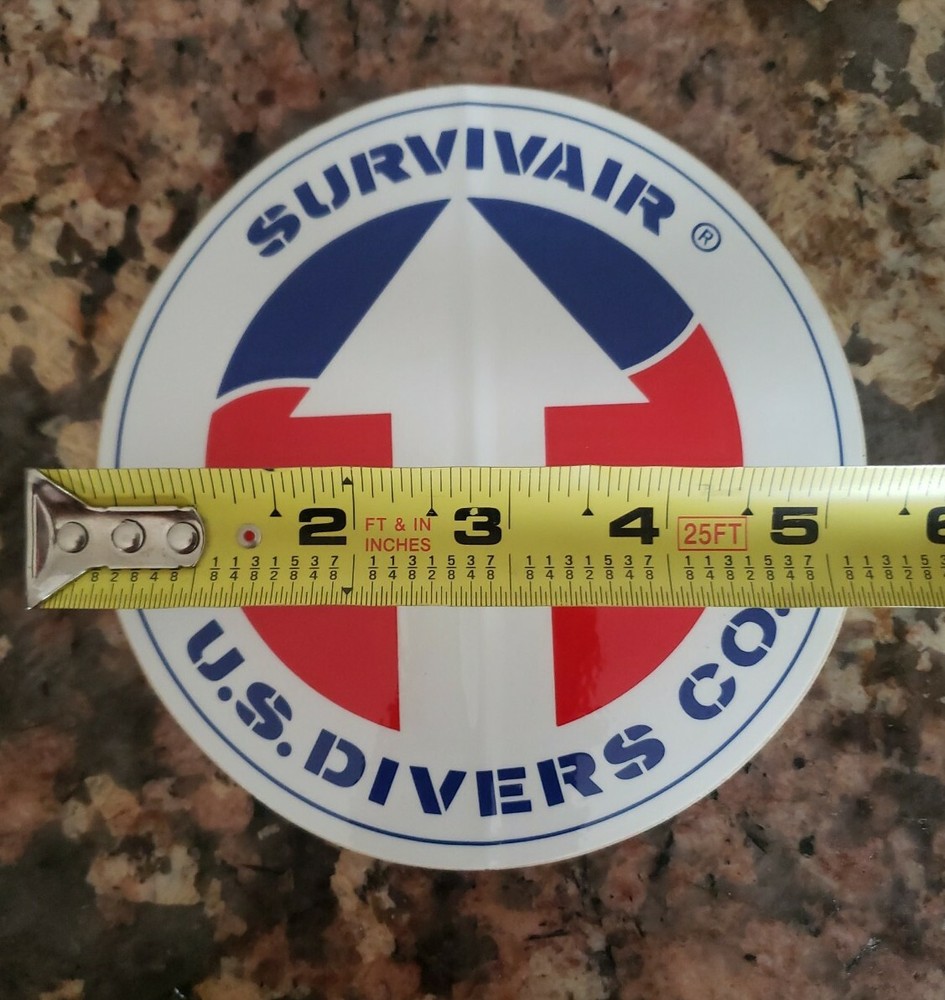 Survivair US Divers Sticker Vintage