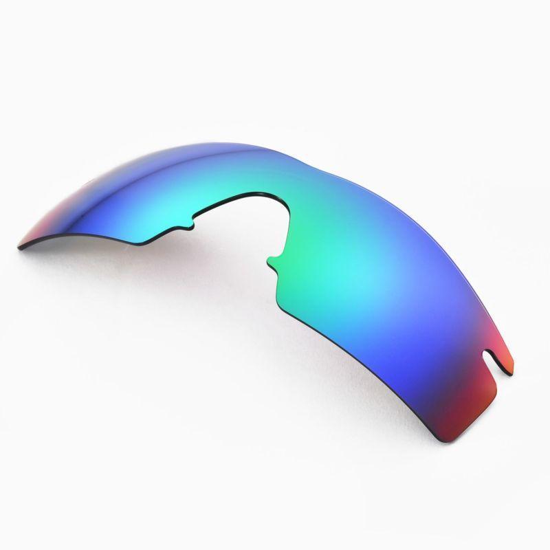 Walleva Polarized Emerald Lenses + Green Earsocks For Oakley M Frame Strike