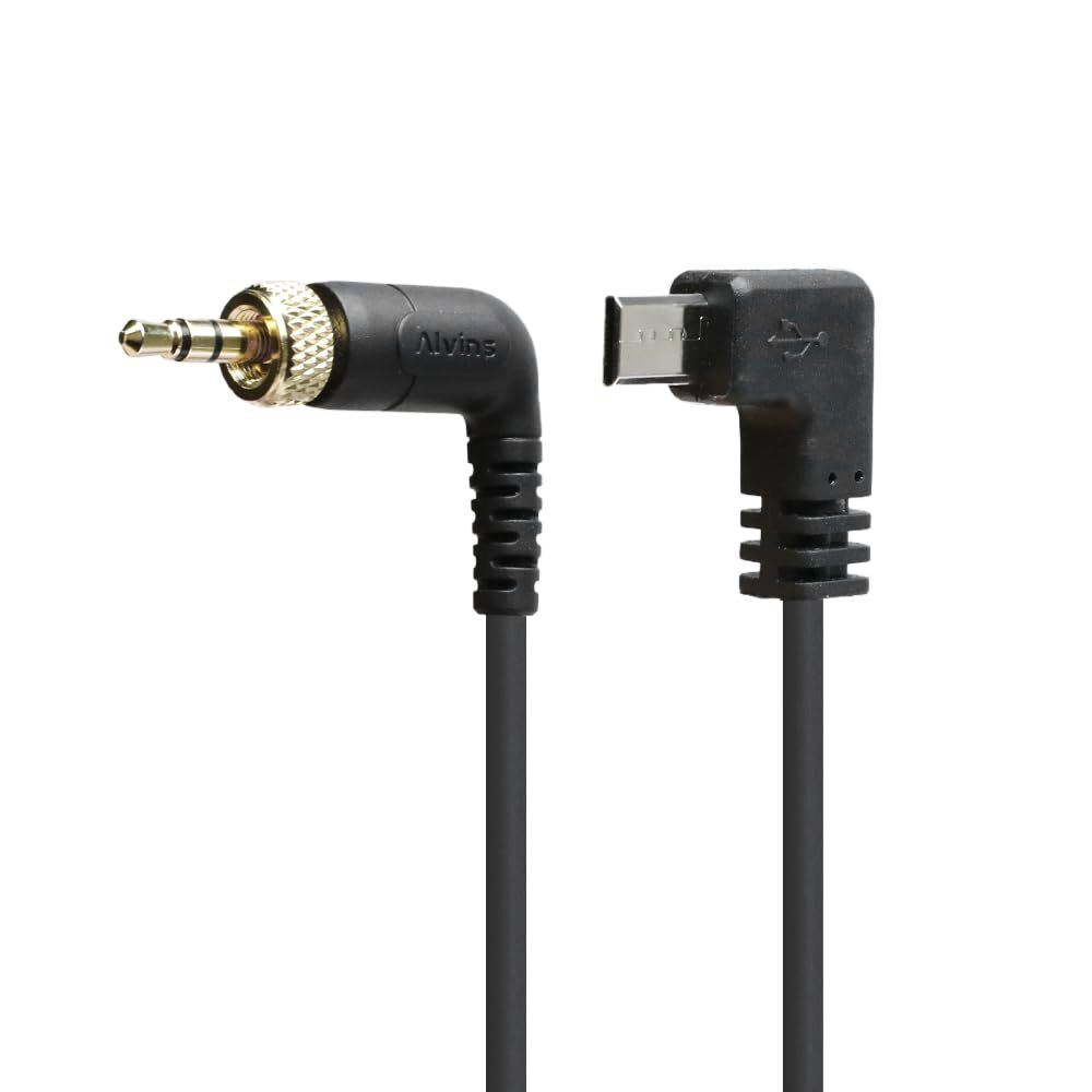 Alvin's Tentacle Timecode Cable for Sony FX3 FX30 Locking 3.5mm TRS to Micro USB