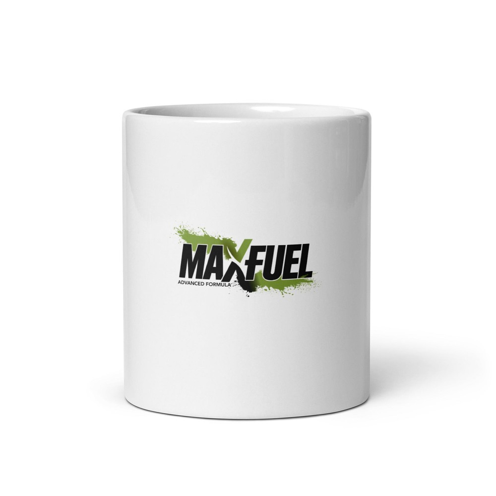 White glossy mug