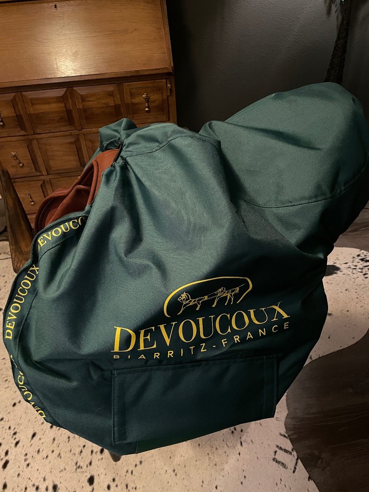 *NWT Devoucoux Biarritz LAB Jump Saddle - 17.5 Full Buffalo PRO PANEL + LEATHERS