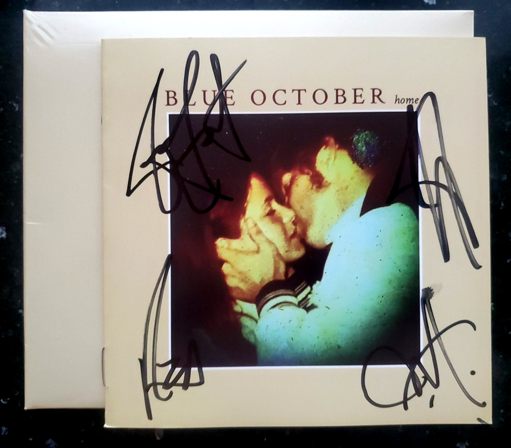 BLUE OCTOBER SIGNED CD HOME AUTOGRAPHED FULL BAND